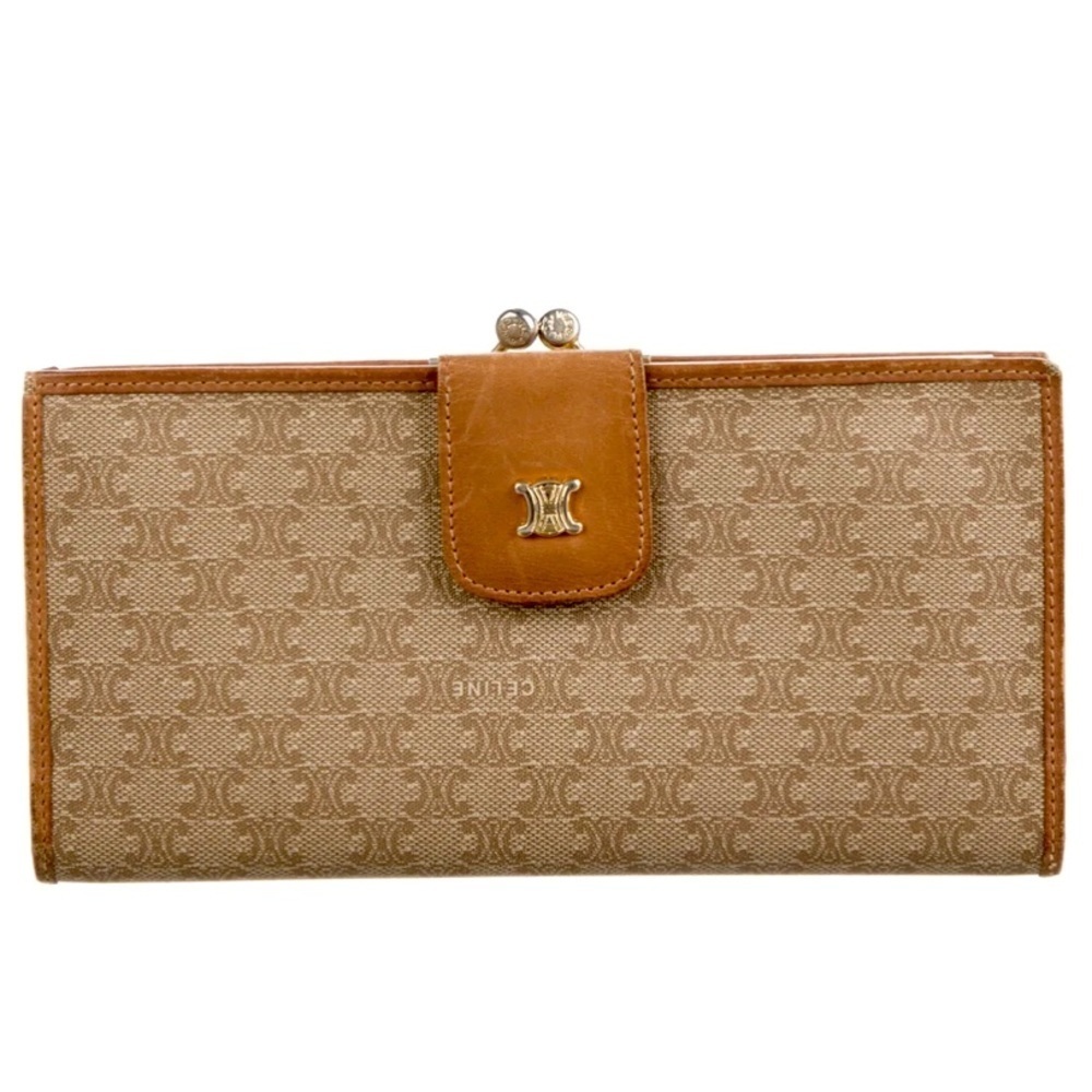 Stunning vintage CELINE canvas French purse wallet